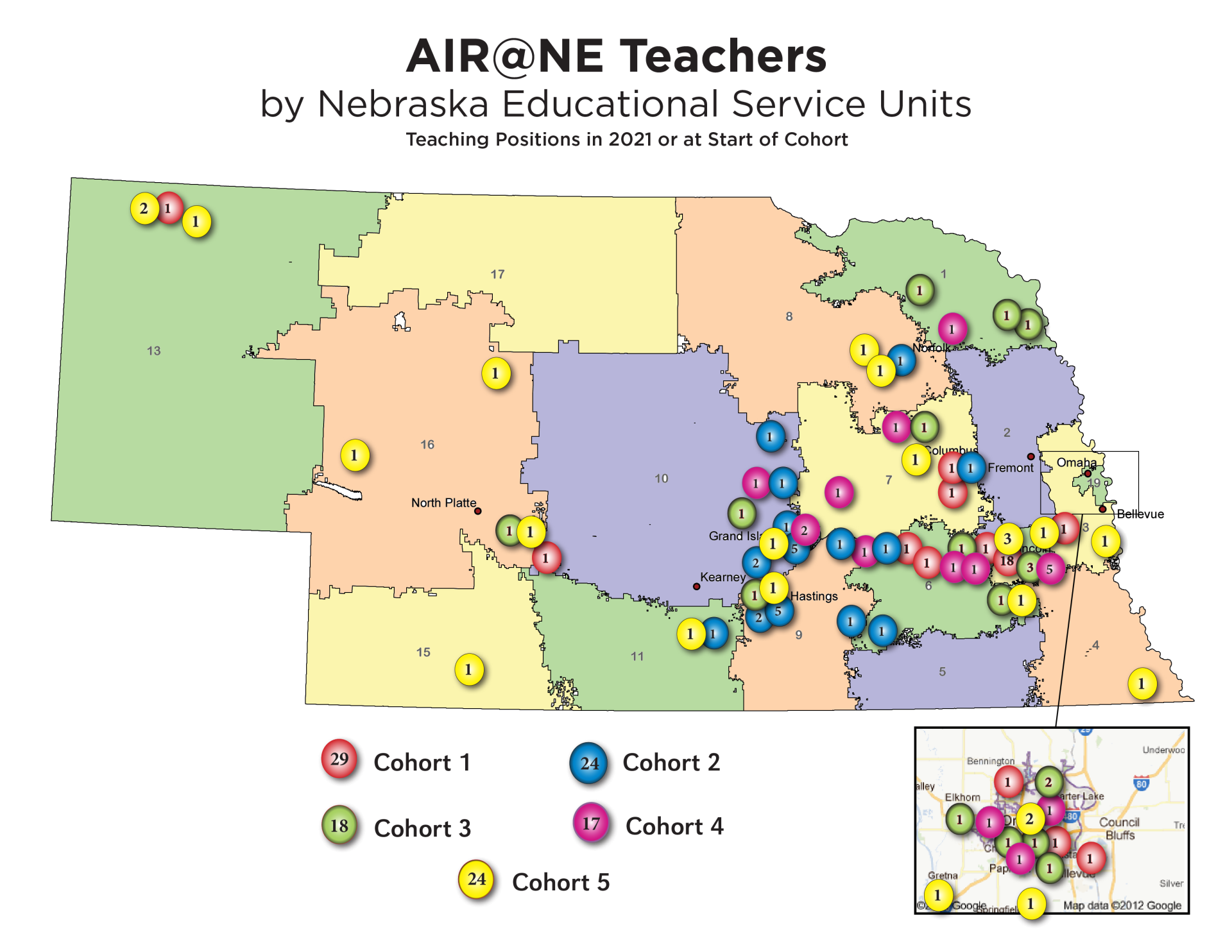 Participating teachers from across Nebraska