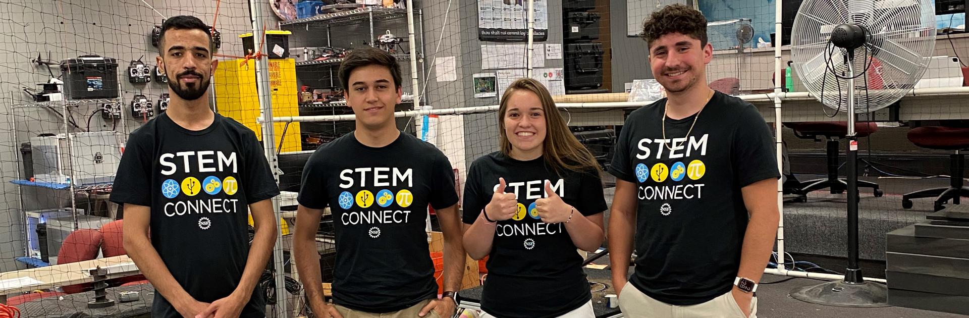 STEM CONNECT Scholars work in Nimbus lab