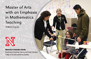 Master of Arts with an Emphasis in Mathematics Teaching