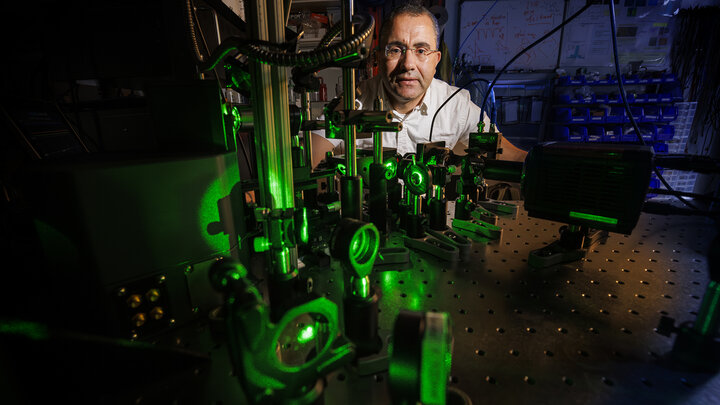 Abdelghani Laraoui, is working to find materials that would improve the performance of quantum computing. To do this, they need to create an environment that is super cold – talking close to zero Kelvin.
