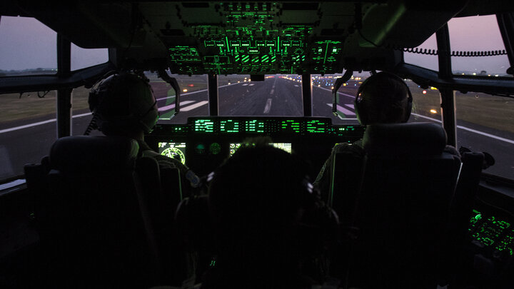 A United States Air Force crew prepares a C-130J Super Hercules for flight. Nebraska will host a two-day USAF listening session on March 22-23.