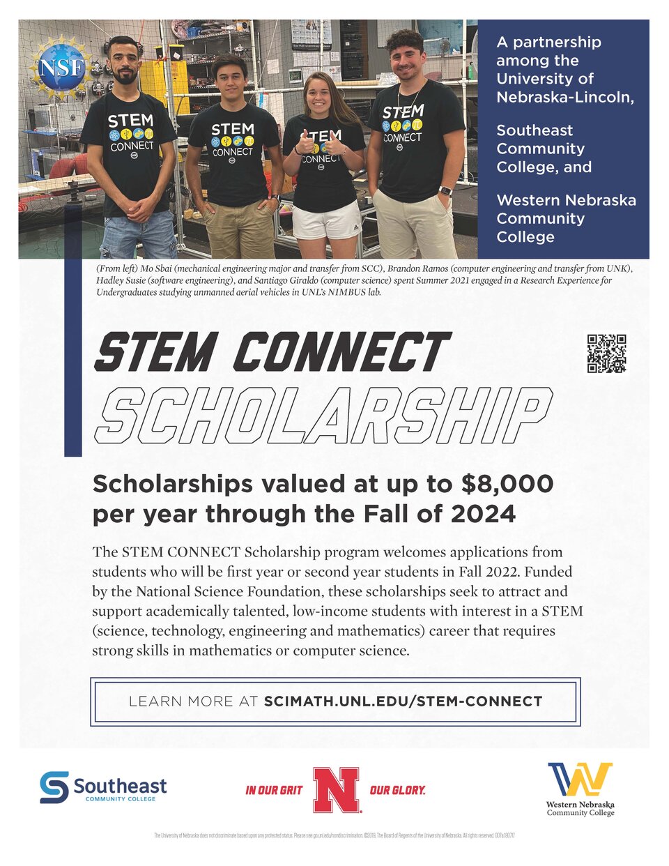 stem connect scholarship flyer