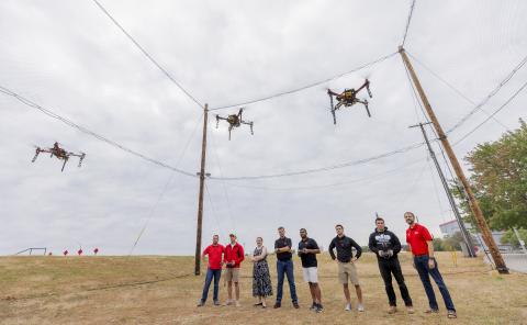 The NIMBUS Lab at the University of Nebraska–Lincoln is working on a new algorithm to control drone swarms.
